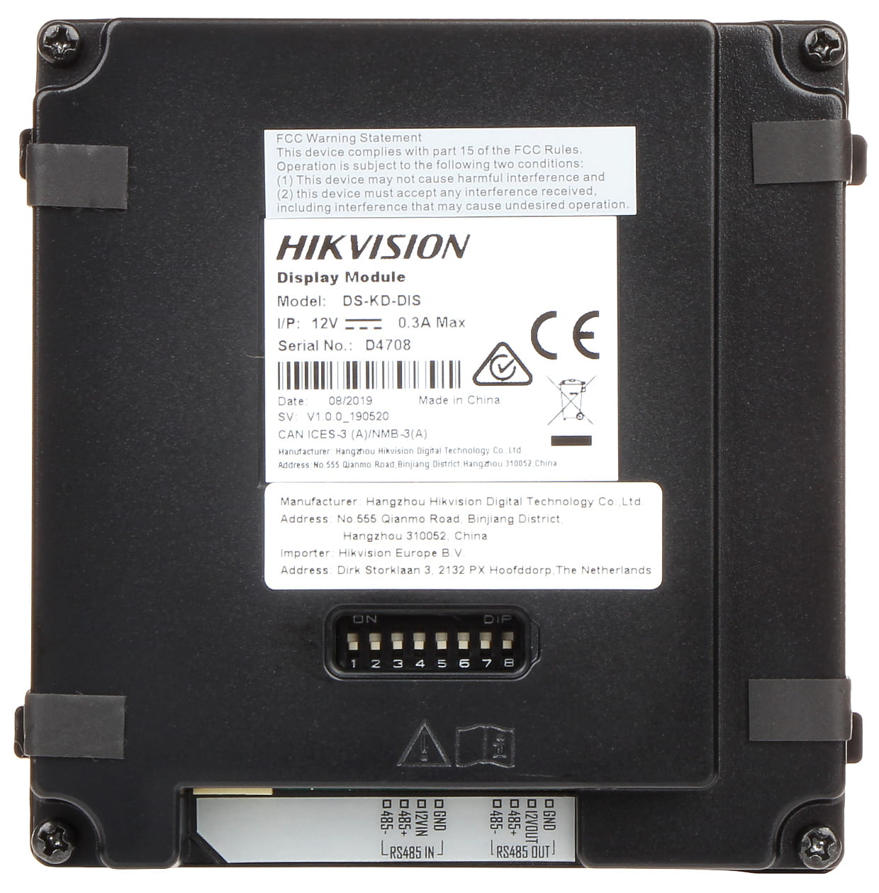 MODUŁ WYŚWIETLACZA DS-KD-DIS Hikvision-1337884