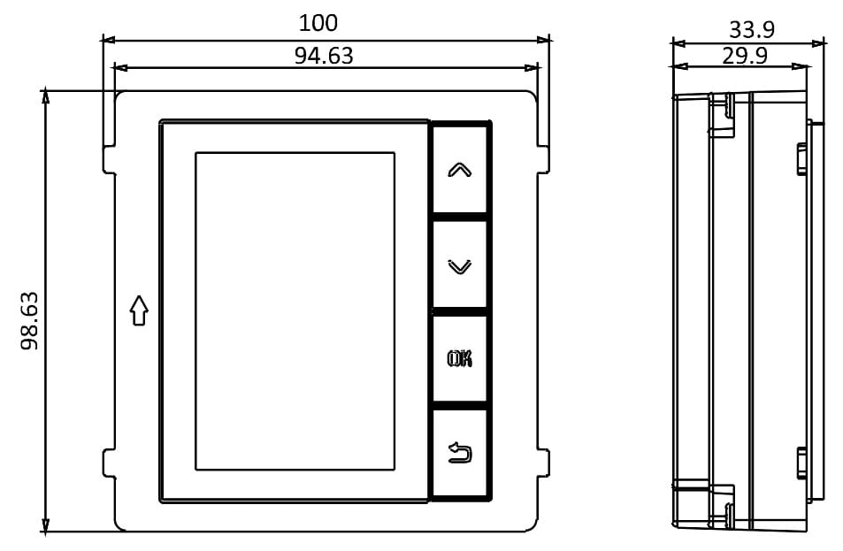 MODUŁ WYŚWIETLACZA DS-KD-DIS Hikvision-1337886
