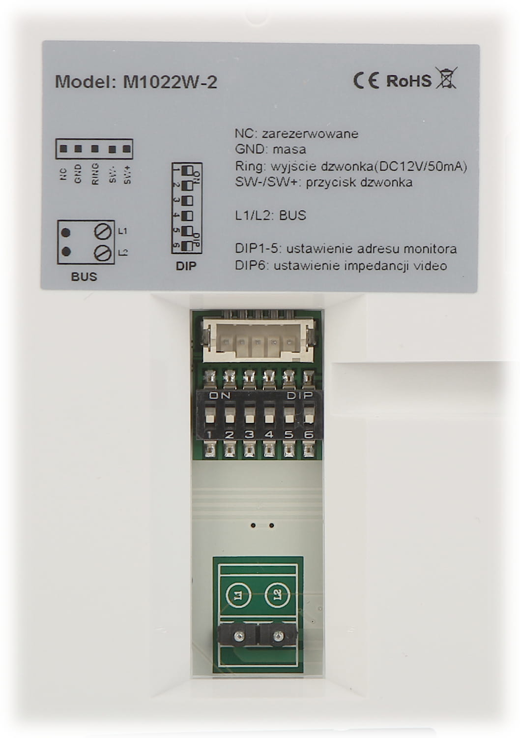 PANEL WEWNĘTRZNY M1022W-2 VIDOS-1334429