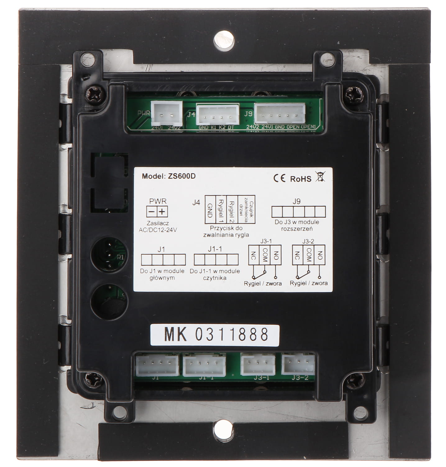 ZAMEK SZYFROWY ZS600D VIDOS-1341754