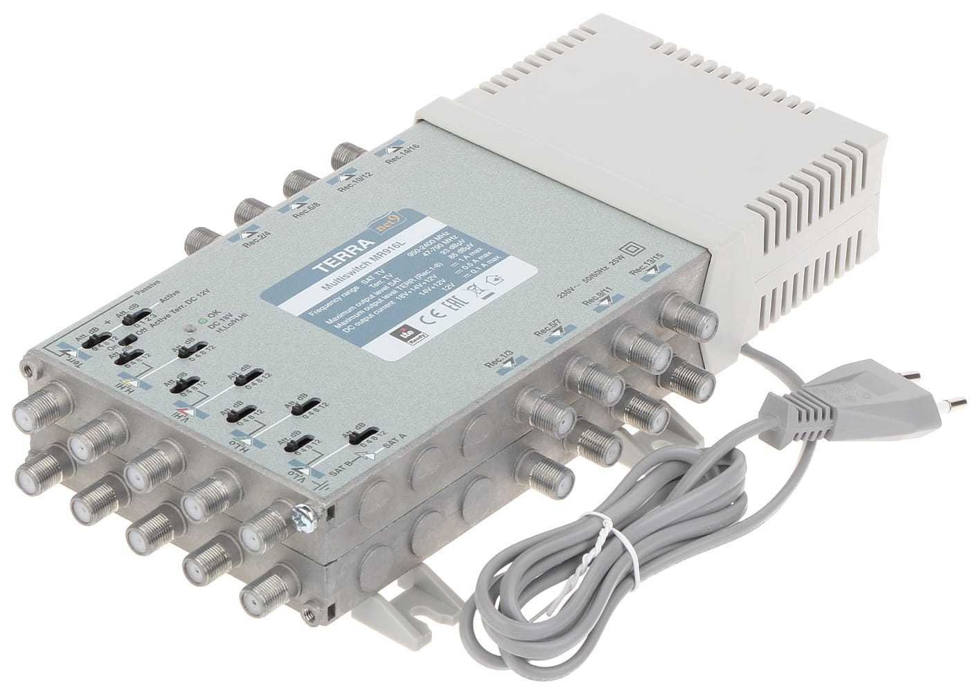 MULTISWITCH MR-916L 9 WEJŚĆ/16 WYJŚĆ TERRA-1342029