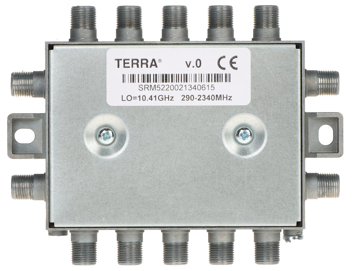 MULTISWITCH PRZELOTOWY UNICABLE I/II SRM-522 5 WEJŚĆ / 5  WYJŚĆ + 2 WYJŚCIA UNICABLE TERRA-1344929