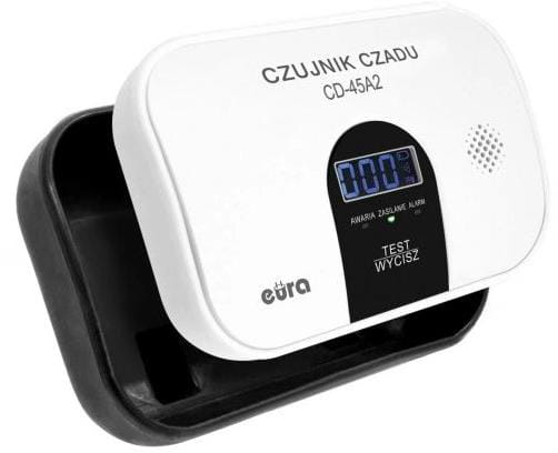 Czujnik czadu EURA CD-45A2 wolnostojący, bateryjny, wyswietlacz LCD-1504372