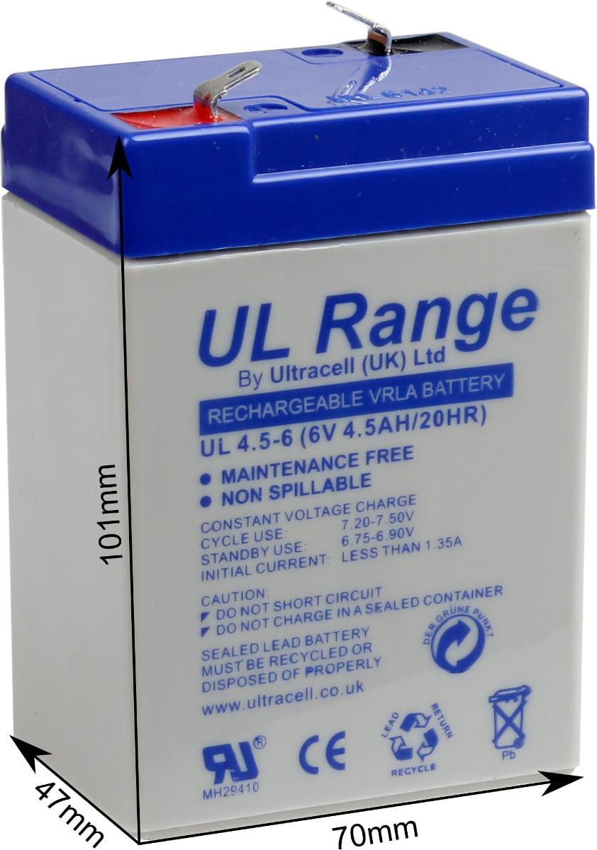 Akumulator AGM ULTRACELL UL 6V 4.5Ah-1515926
