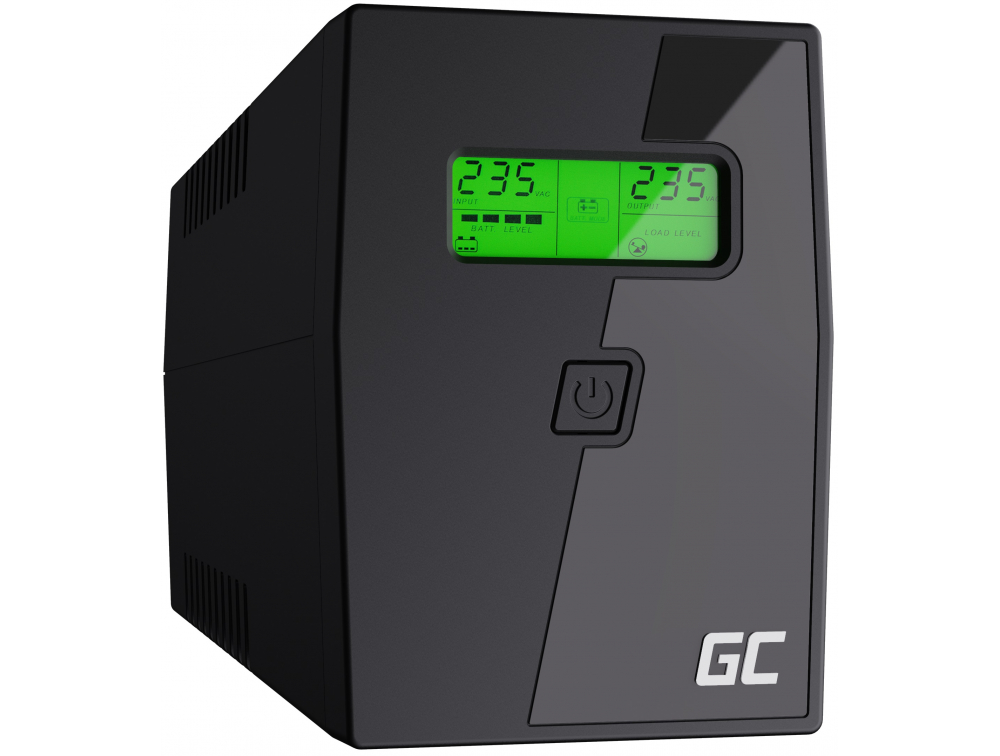 UPS ZASILACZ AWARYJNY Green Cell POWER PROOF 600VA 360W Z WYŚWIETLACZEM LCD UPS01LCD-1502670