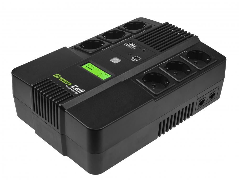 UPS ZASILACZ AWARYJNY Green Cell 600VA 360W AiO Z WYŚWIETLACZEM LCD UPS06-1502661