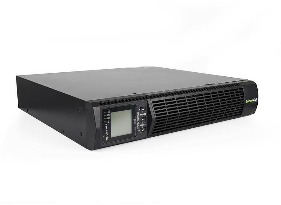 UPS ZASILACZ AWARYJNY Green Cell 1000VA 900W DO SZAFY RACK RTII Z WYŚWIETLACZEM LCD-1502652