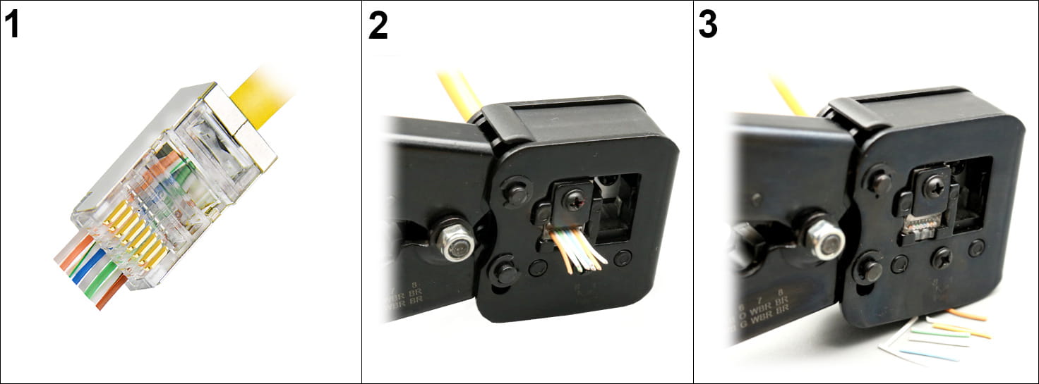 WTYK MODULARNY EKRANOWANY RJ45T/6-EKRAN*P100 TYP EZ-1518113
