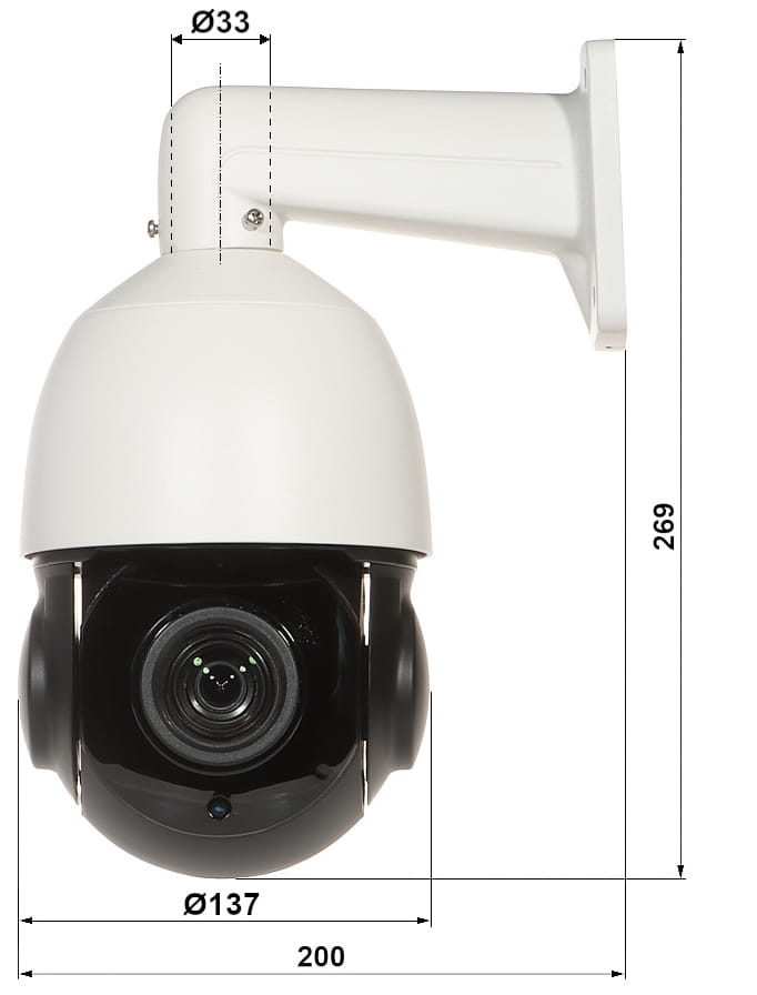 KAMERA IP SZYBKOOBROTOWA ZEWNĘTRZNA OMEGA-23P18-8 - 1080p 5.35... 96.3mm-1446586