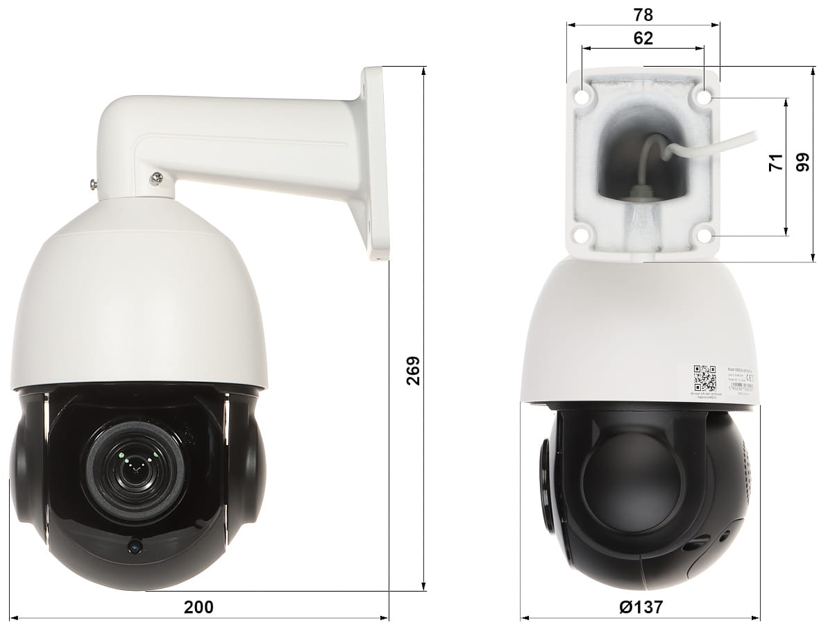 KAMERA IP SZYBKOOBROTOWA ZEWNĘTRZNA OMEGA-51P18-8P - 5Mpx 5.35... 96.3mm-1360952