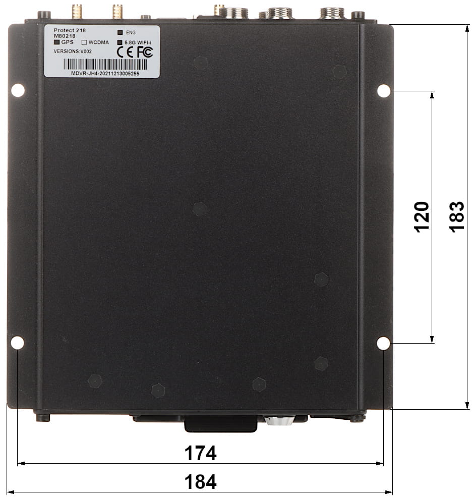 REJESTRATOR MOBILNY AHD, PAL, IP PROTECT-218 4 KANAŁY-1322944
