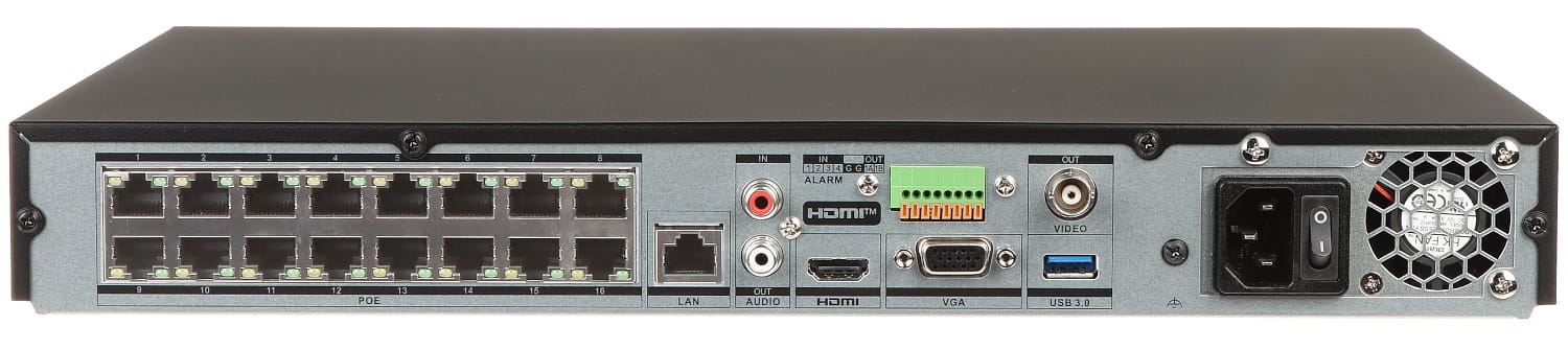 REJESTRATOR IP DS-7616NXI-I2/16P/S(E) 16 KANAŁÓW, 16 PoE ACUSENSE Hikvision-1613275