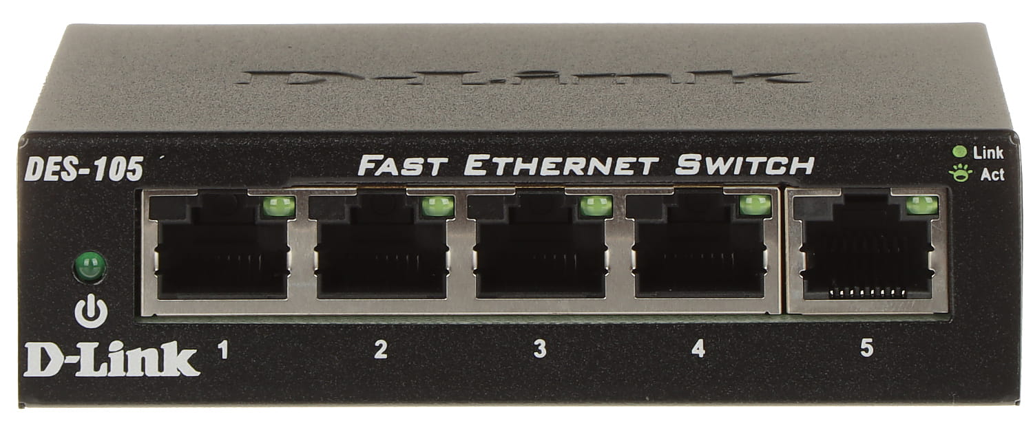 5-port 10/100 Metal Housing Desktop Switch-1327477