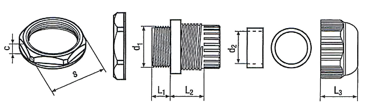 DŁAWNICA IZOLACYJNA ML-145 IP68 M20 x 1.5-1348395