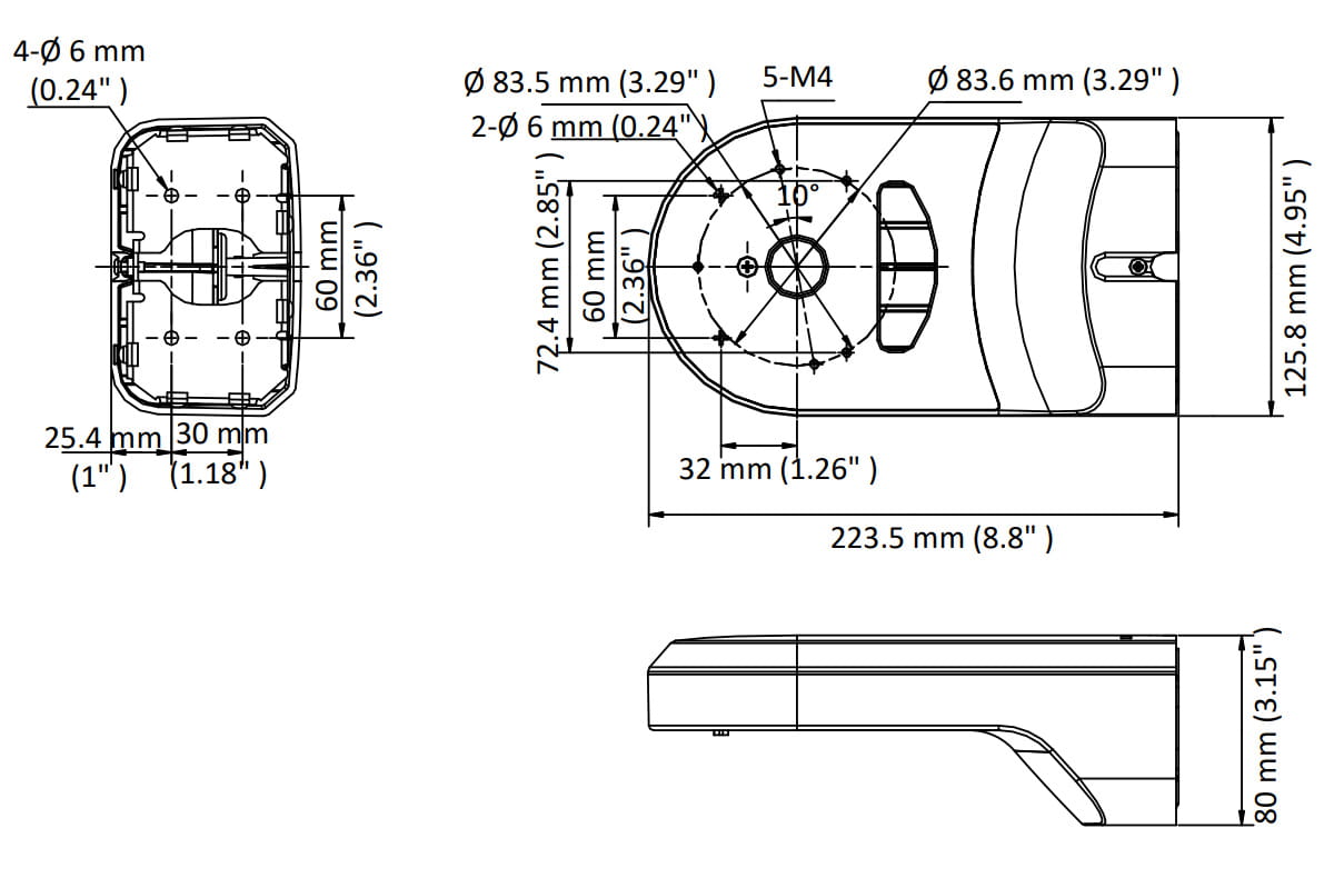 UCHWYT KAMERY DS-1294ZJ-PT Hikvision-1648091