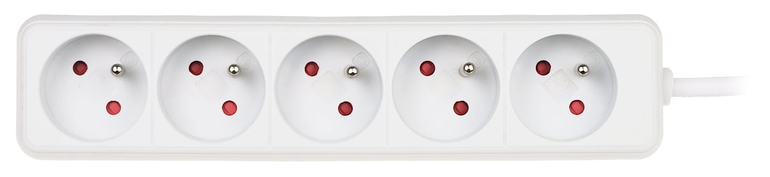 LISTWA ZASILAJĄCA PR-1.5M-5G/W (5 GNIAZD) 1.3m-1568112