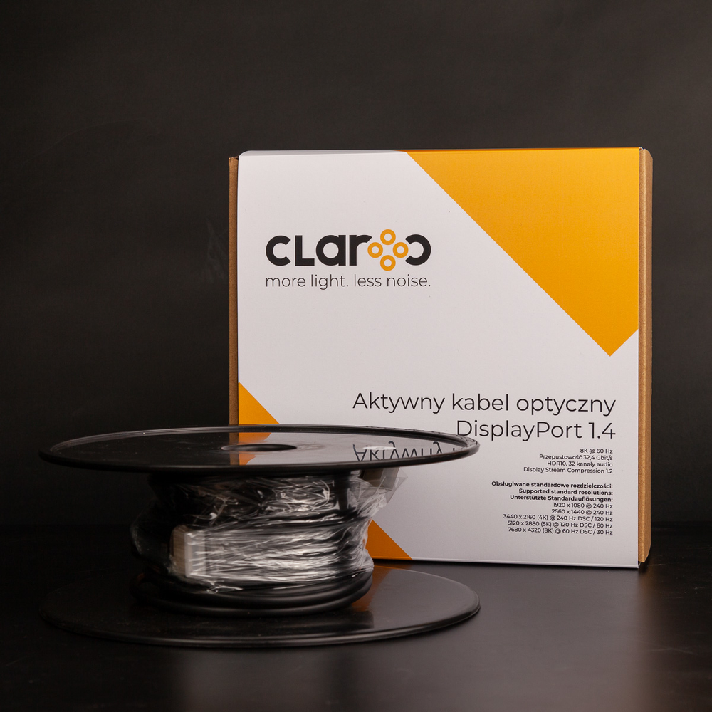 Claroc Kabel optyczny DisplayPort 1.4 AOC 8K 15 m-1278020