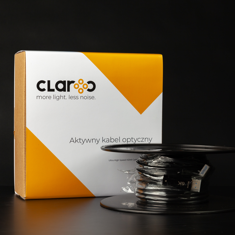 Claroc Kabel optyczny HDMI 2.1 AOC 8K 120Hz 50 m-1637551