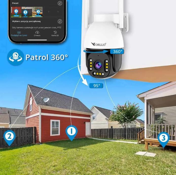Kamera IP Orllo ORLLO Z9 ULTRA z panelem solarnym SM6030 PRO-1684181