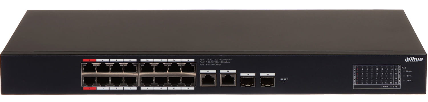 SWITCH POE CS4220-16GT-135 16-PORTOWY SFP DAHUA-1650675