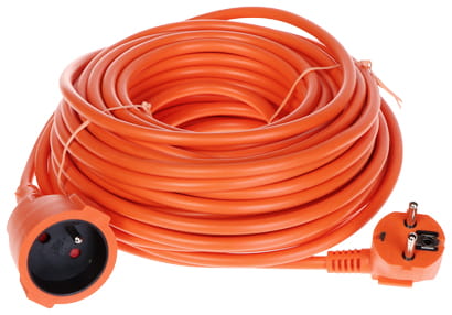 PRZEDŁUŻACZ Z UZIEMIENIEM PS-3X1.5-20M/ORANGE 20m-1647888