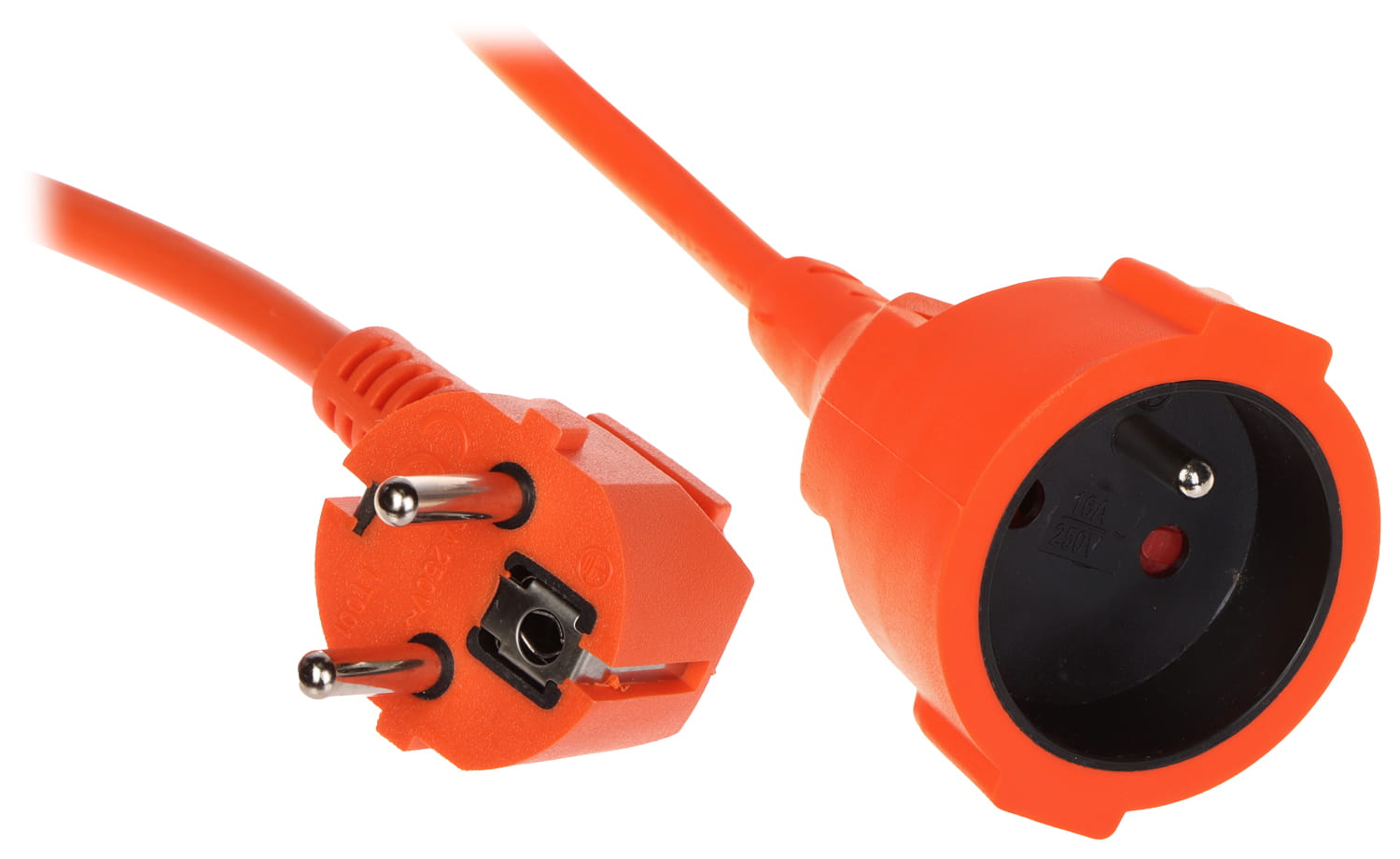 PRZEDŁUŻACZ Z UZIEMIENIEM PS-3X1.5-20M/ORANGE 20m-1647889