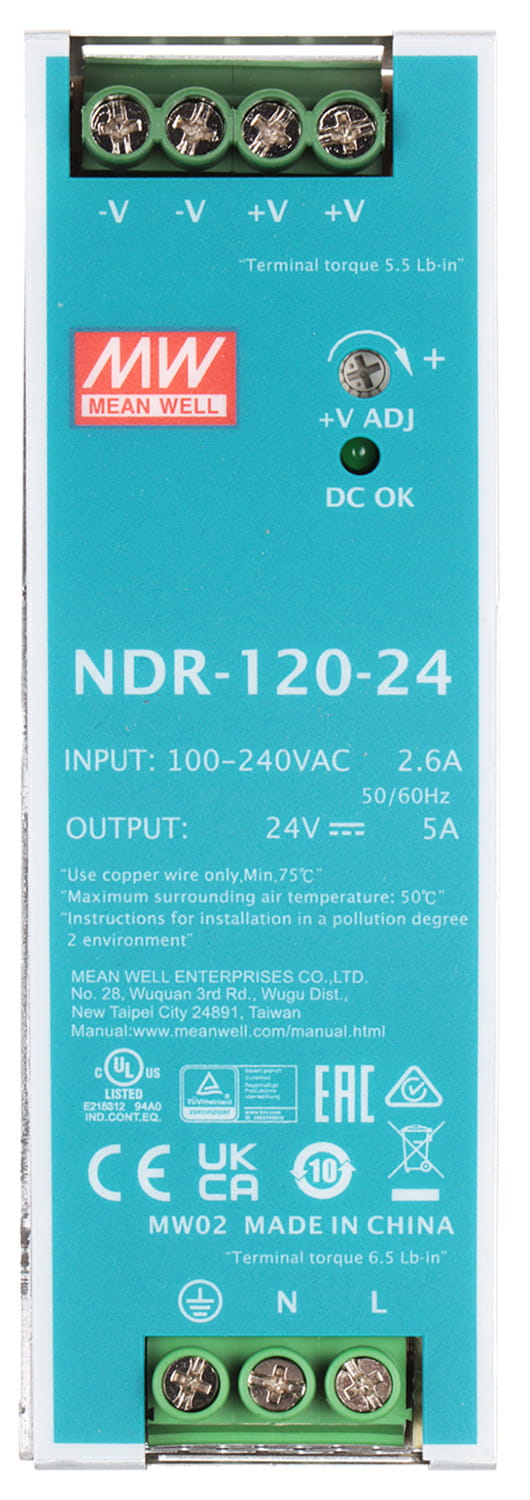 ZASILACZ IMPULSOWY NDR-120-24 MEAN WELL-1663354