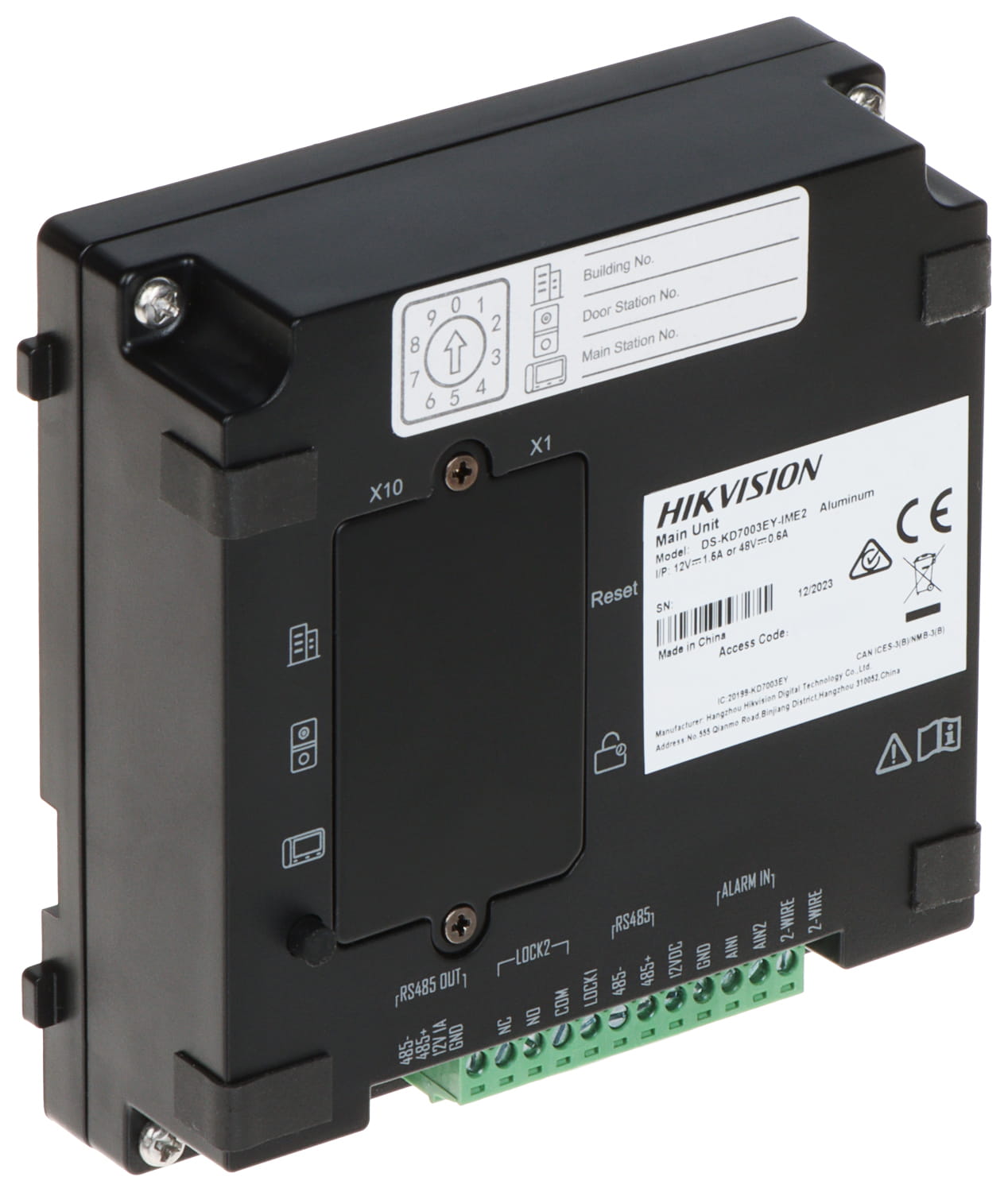 ZESTAW WIDEODOMOFONOWY DS-KIS704EY-ACF2/ALUMINUM Hikvision-1703899