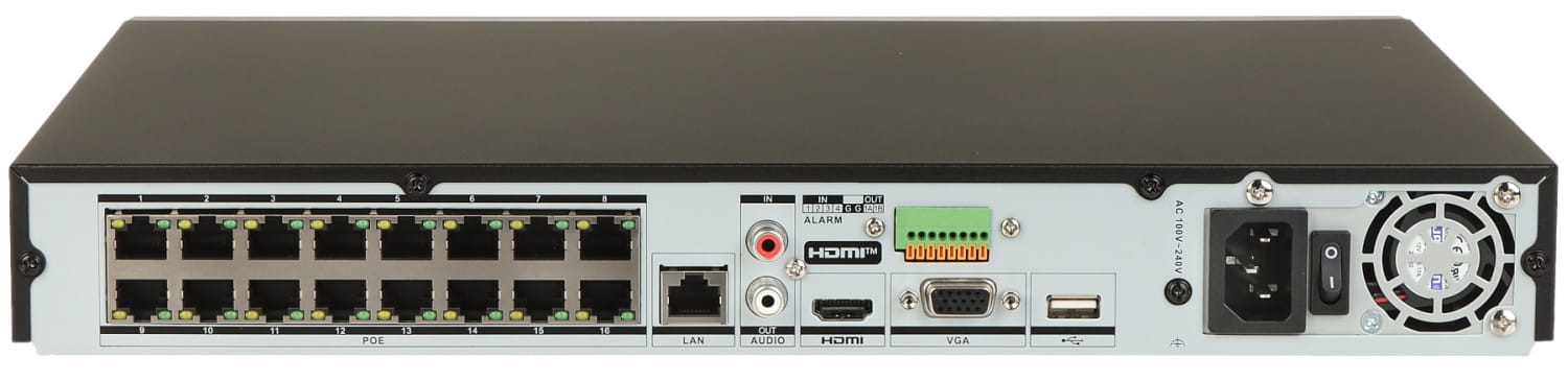 REJESTRATOR IP DS-7616NXI-K2/16P(D) 16 KANAŁÓW, 16 PoE AcuSense Hikvision-1700797