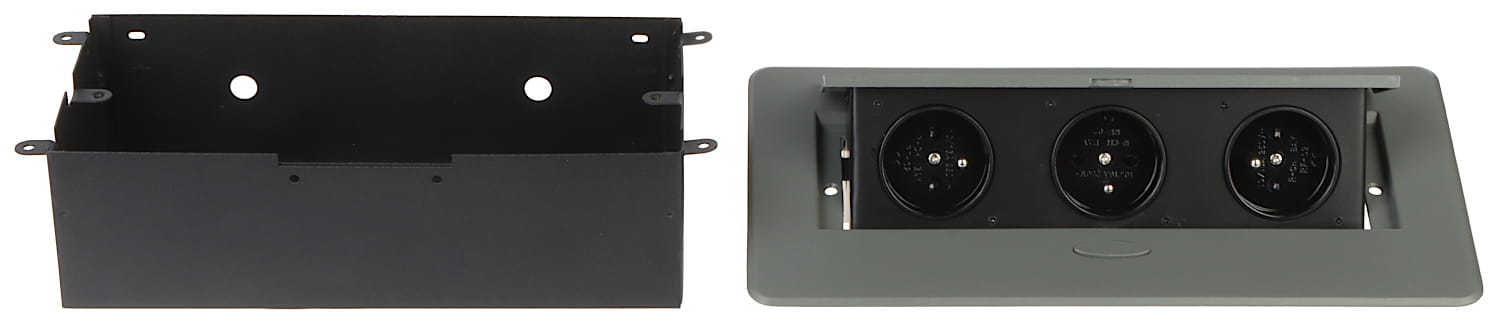 LISTWA ZASILAJĄCA MEBLOWA OR-GM-9032/GR (3 GNIAZDA) ORNO-1573611