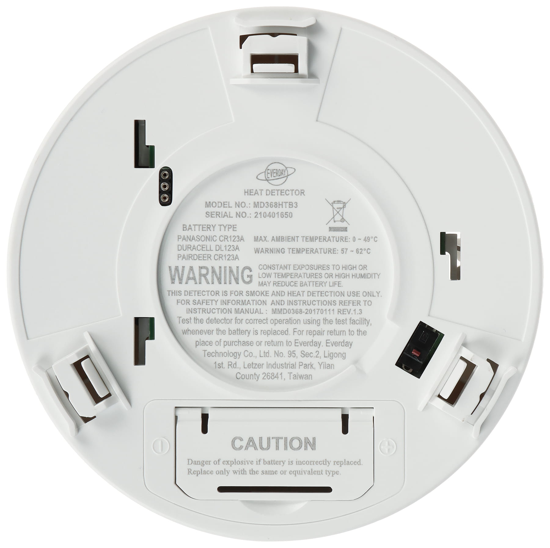 BEZPRZEWODOWA CZUJKA CIEPŁA AX PRO DS-PDHT-E-WE Hikvision-1706505