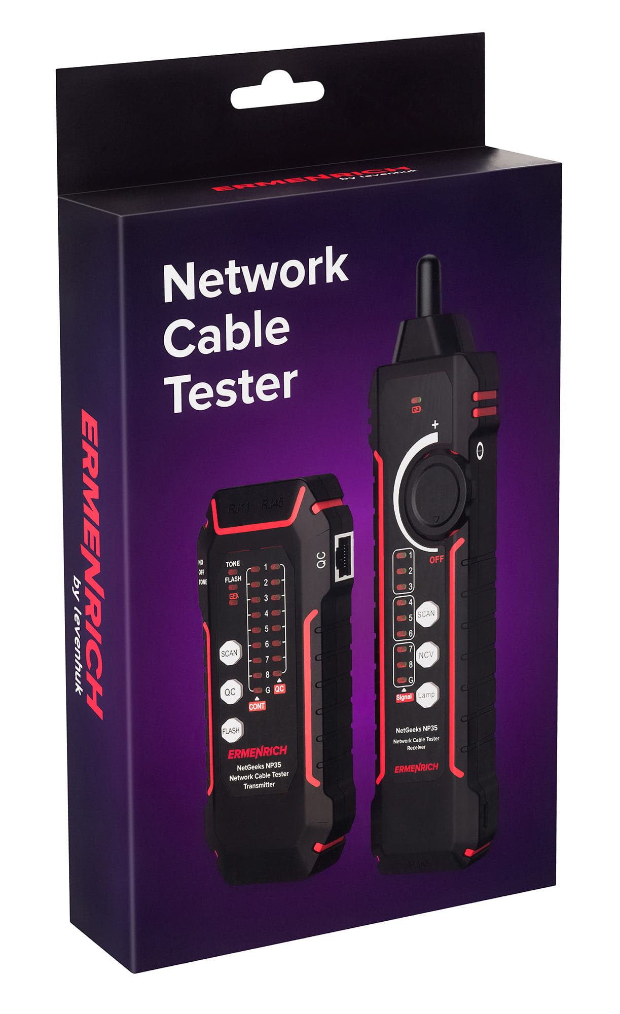 Tester przewodów sieciowych Ermenrich NetGeeks NP35-1705480