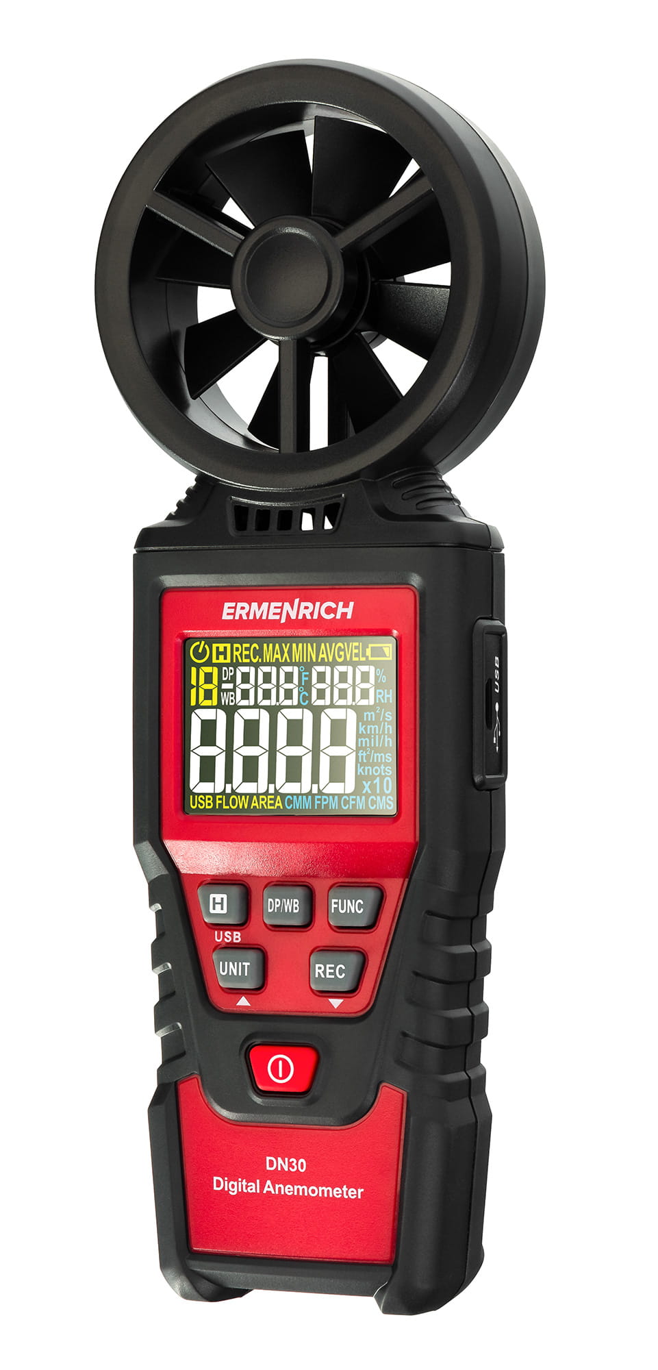 Wiatromierz cyfrowy Ermenrich Seek DN30-1702175