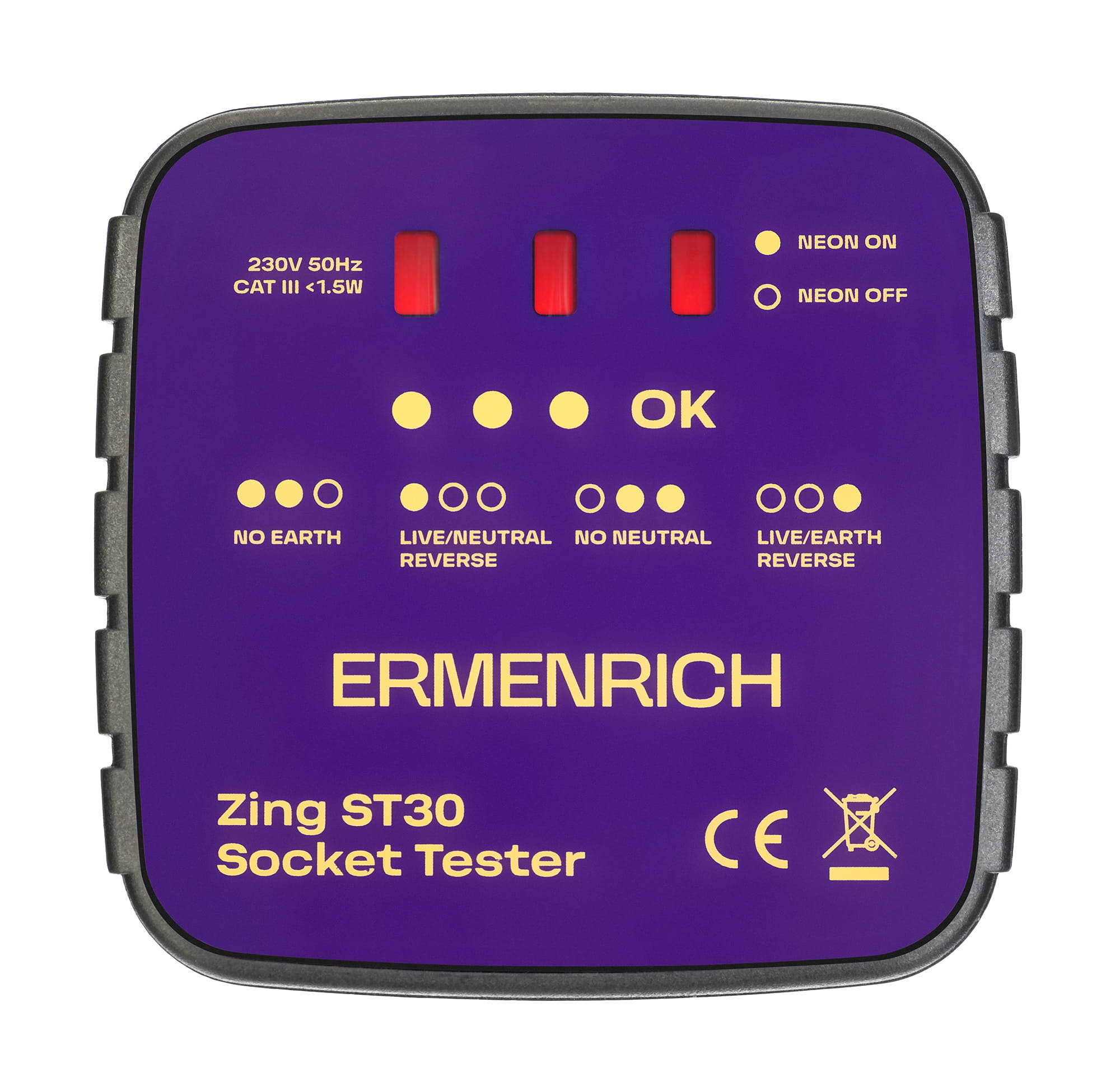 Tester do gniazd sieciowych Ermenrich Zing ST30-1703195