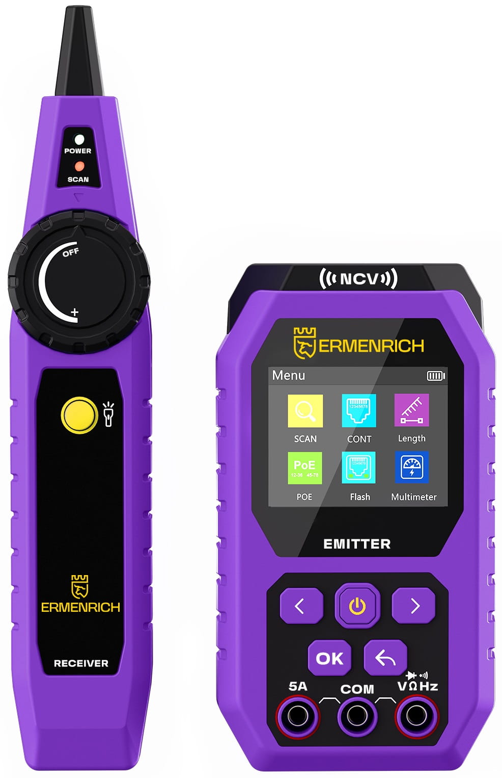 Tester przewodów Ermenrich Ping SM75 z miernikiem uniwersalnym-1707202