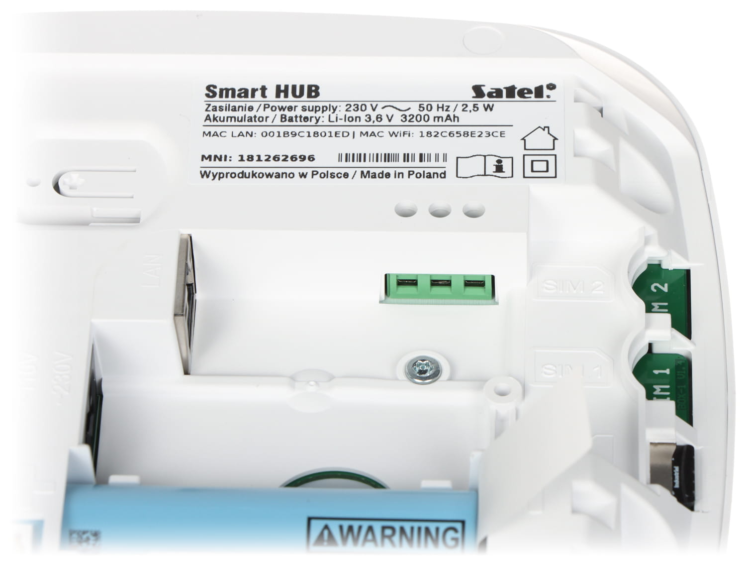 KONTROLER SYSTEMU BEZPRZEWODOWEGO SMART-HUB BE WAVE SATEL-1696593