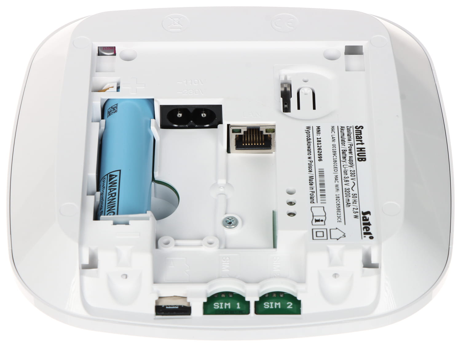 KONTROLER SYSTEMU BEZPRZEWODOWEGO SMART-HUB-PLUS BE WAVE SATEL-1696577
