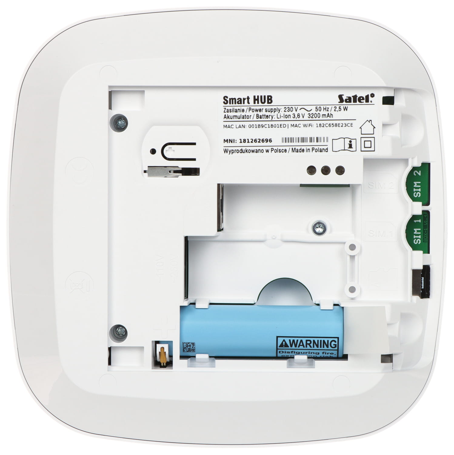 KONTROLER SYSTEMU BEZPRZEWODOWEGO SMART-HUB-PLUS BE WAVE SATEL-1696581