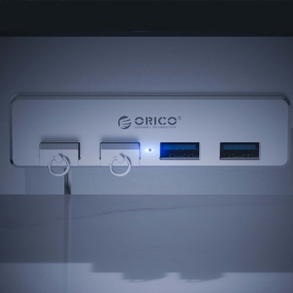 Orico Hub aktywny biurkowy 4*USB-A 5Gbps aluminium-1633984