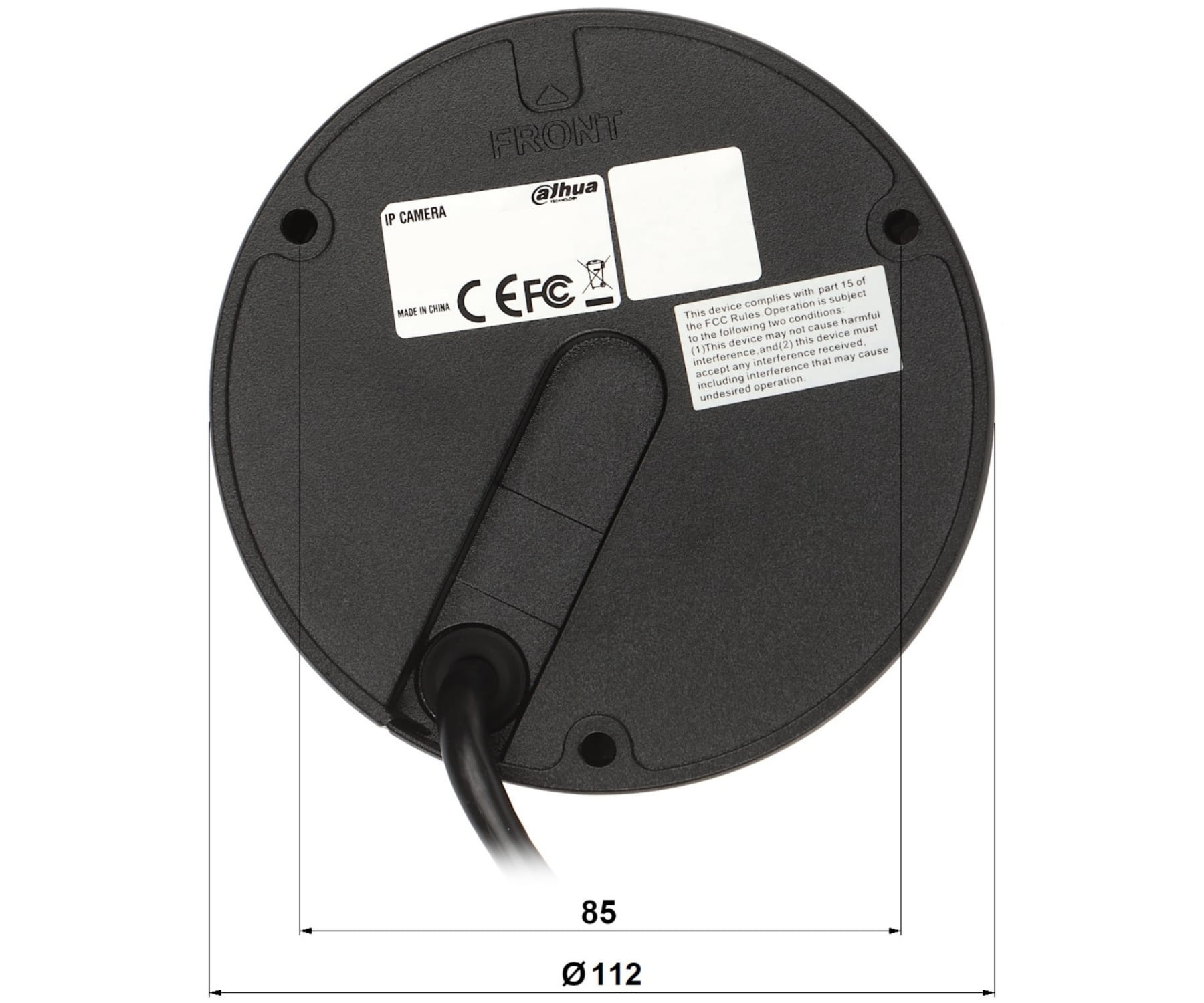 KAMERA WANDALOODPORNA IP IPC-HDBW3849E-AS-IL-0280B-BLACK WizSense Smart Dual Light - 8Mpx 4K UHD 2.8mm DAHUA-1764315