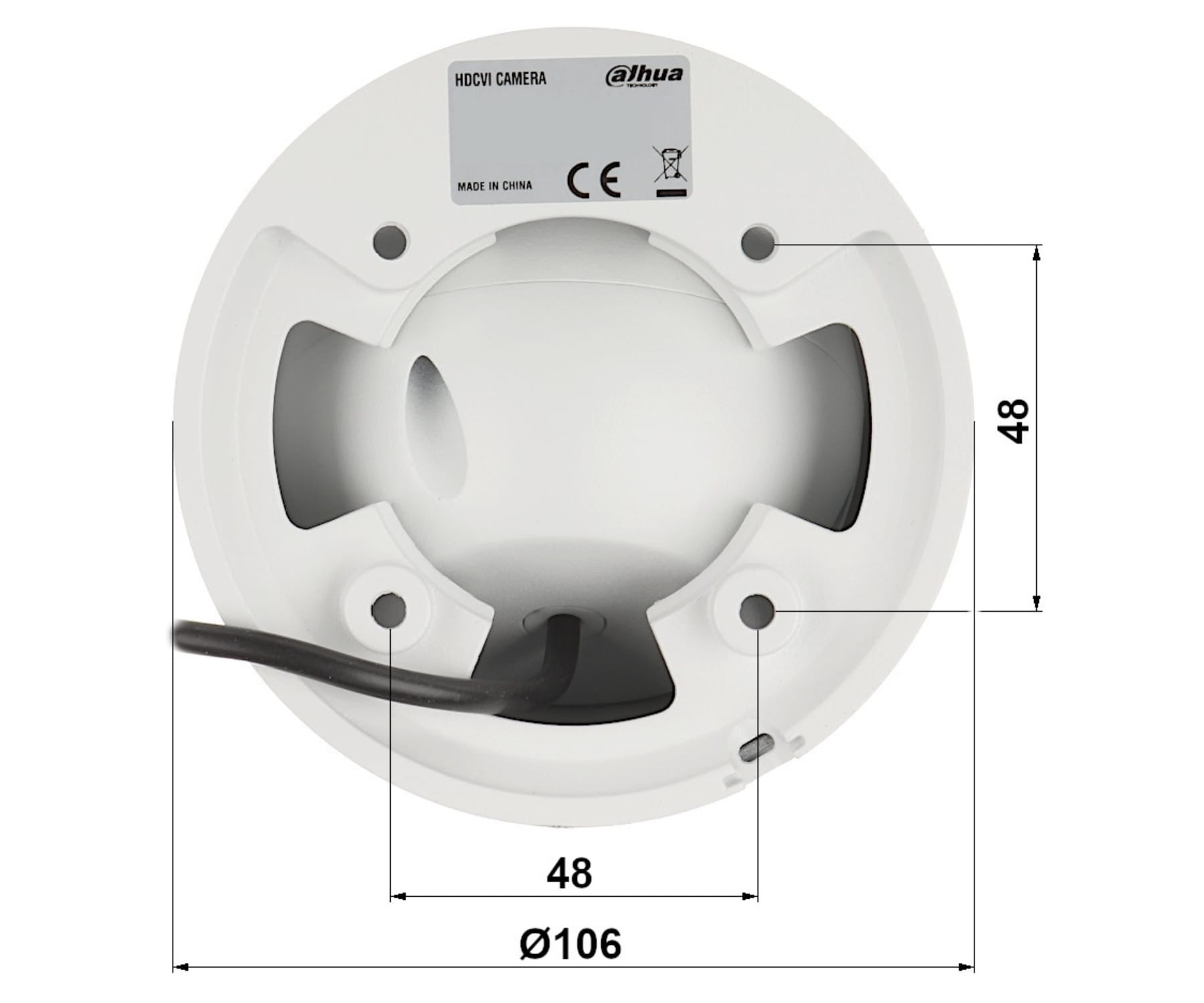 KAMERA AHD, HD-CVI, HD-TVI, CVBS HAC-HDW1239T-A-LED-0280B-S3 Full-Color - 1080p 2.8mm DAHUA-1764015
