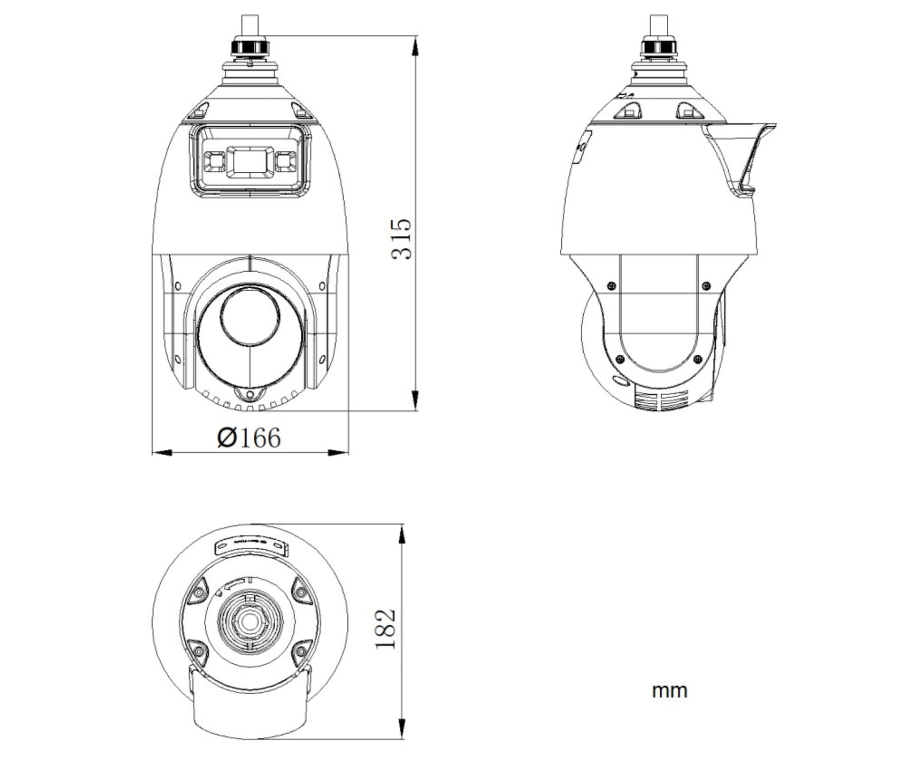 KAMERA IP SZYBKOOBROTOWA DS-2SE4C425MWG-E/14(F0)/PL TandemVu ColorVu - 4Mpx 4.8... 120mm Hikvision-1773374
