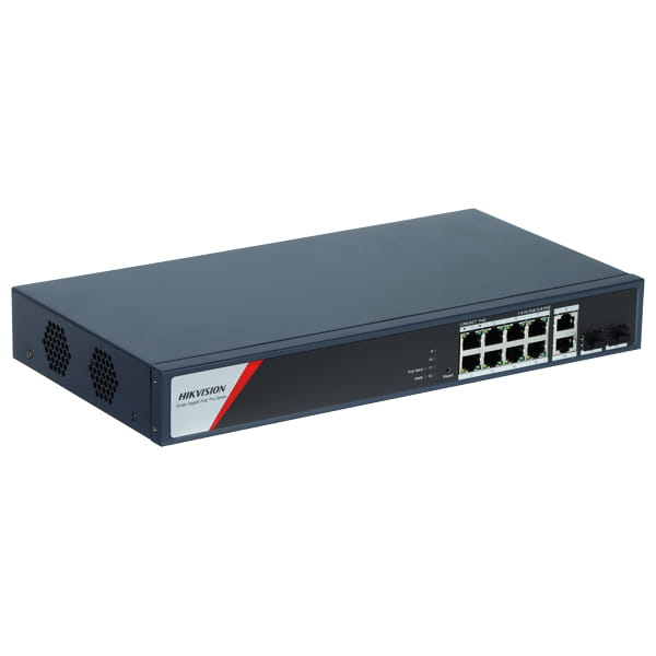 SWITCH POE DS-3E1512HP-SI-8P2T2F 8-PORTOWY SFP Hikvision-1773036