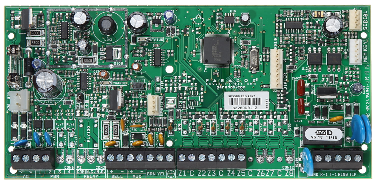 PŁYTA CENTRALI ALARMOWEJ SP5500+-D6Q PARADOX-1806317
