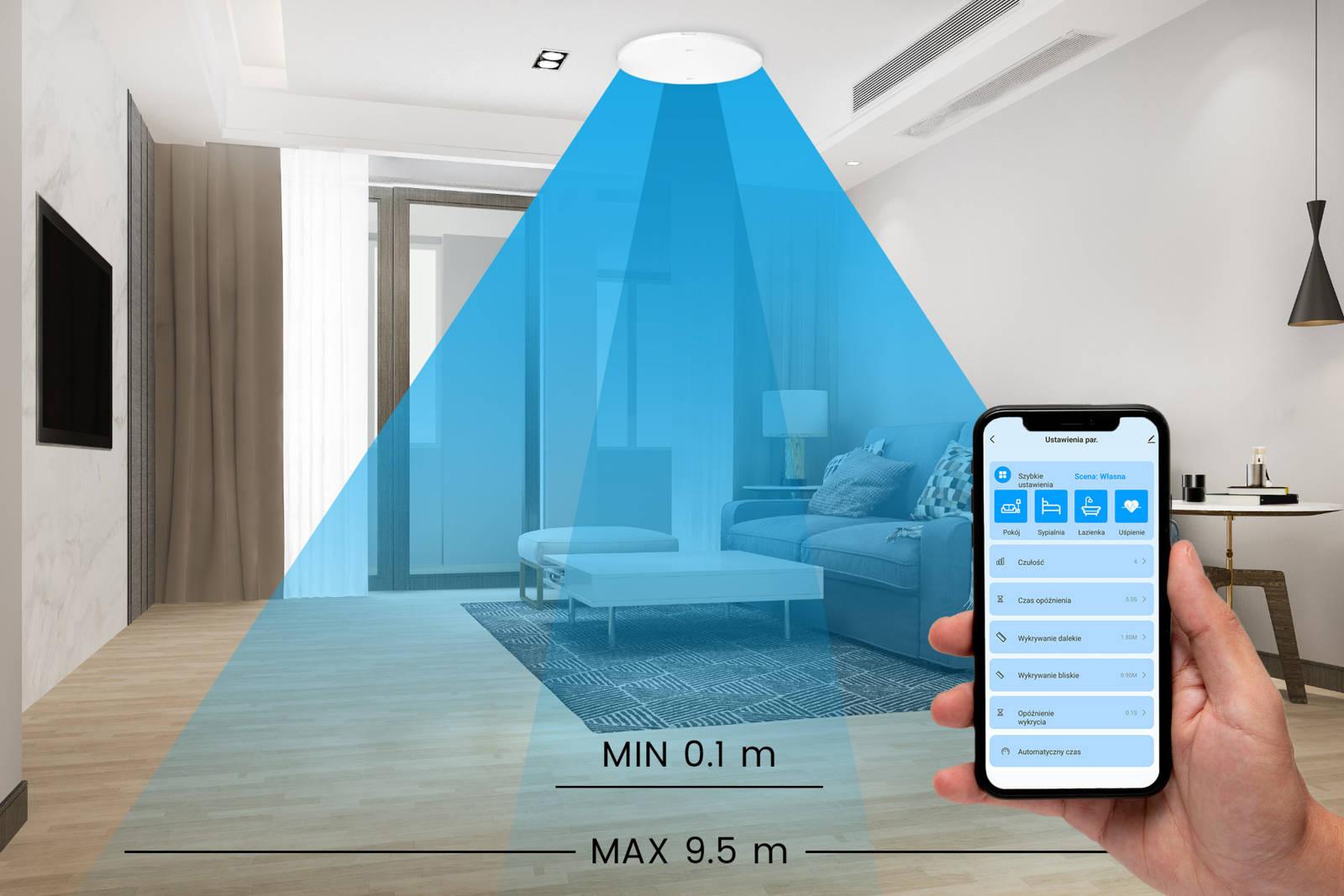 OXT Czujnik radar obecności jasności 230V WiFi TUYA T150-1803658