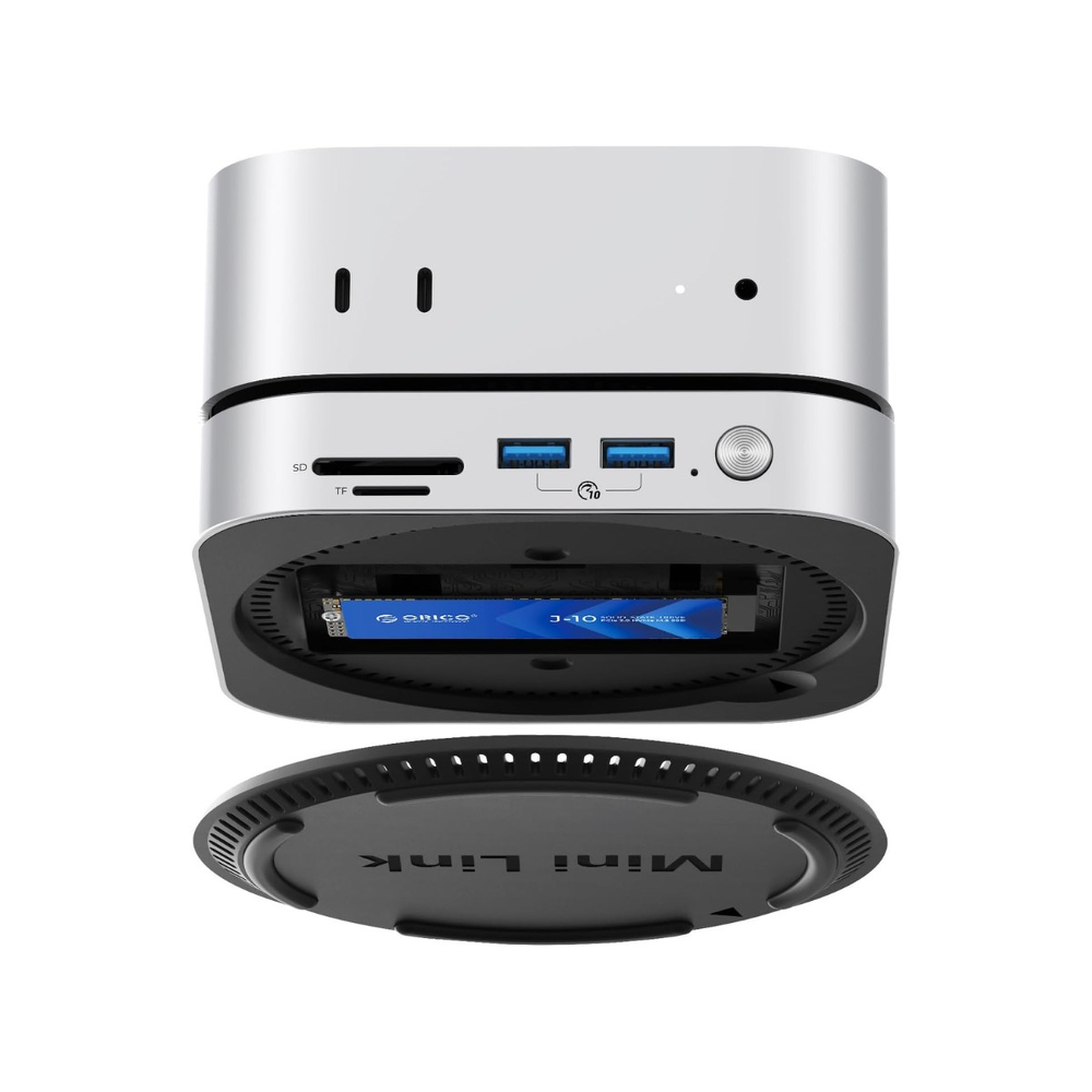 Orico Stacja dokująca do MacMini M4, USB-C 10 Gbps, z obudową M.2 NVMe, metalowa-1808326