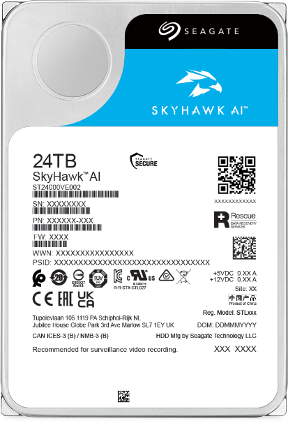 Dysk HDD Seagate SkyHawk AI ST24000VE002 24TB-1651159