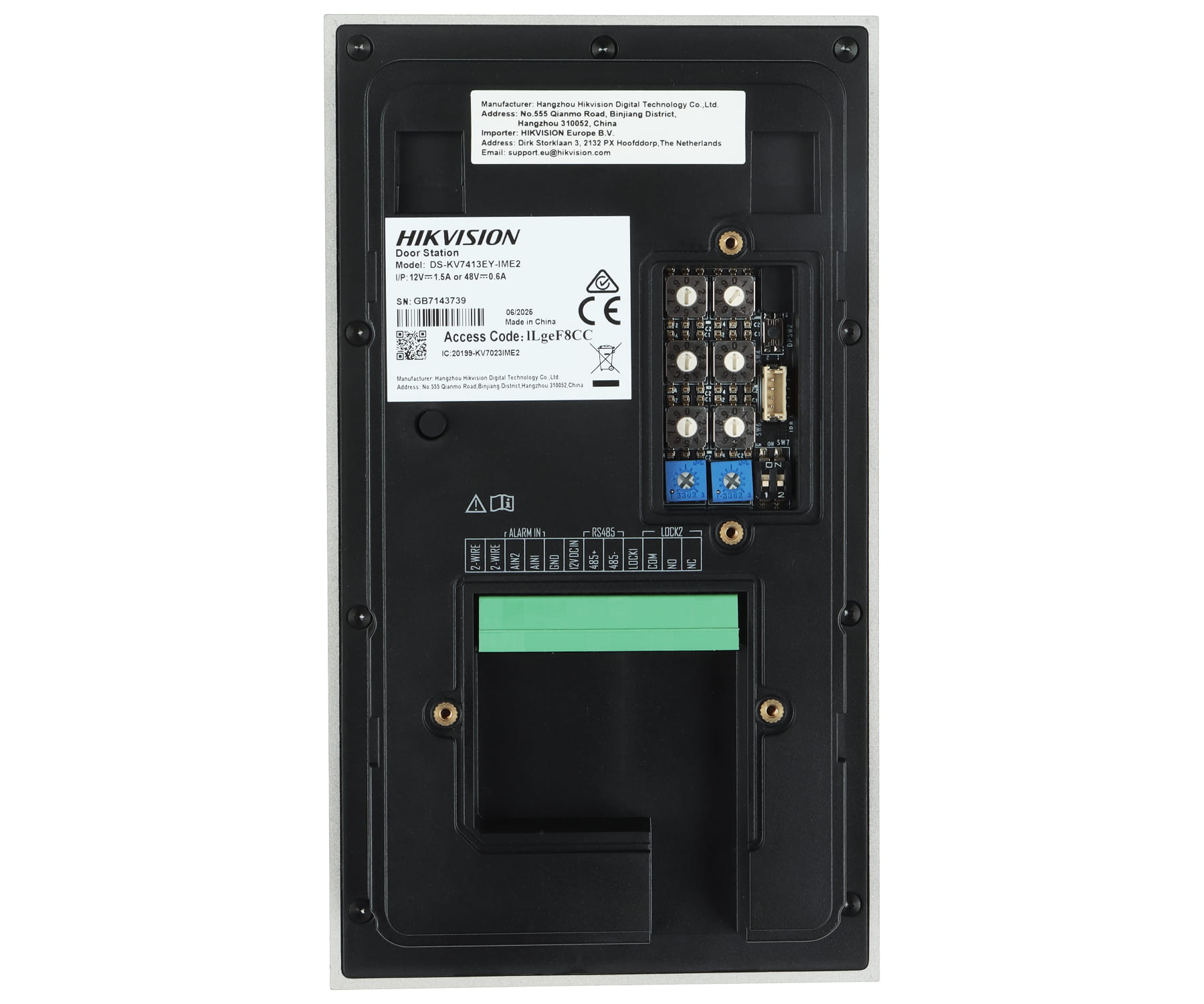 ZESTAW WIDEODOMOFONOWY DS-KIS705EY Hikvision-1805183