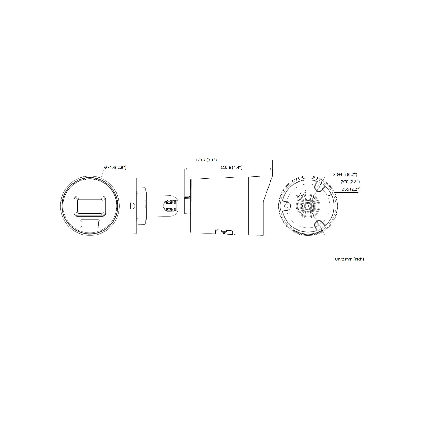 KAMERA IP DS-2CD2086G2H-IU(2.8MM)(EF)(BLACK)/PL AcuSense - 8.3Mpx 4K UHD Hikvision-1790043