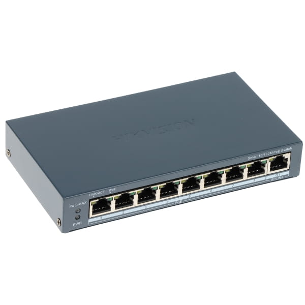 SWITCH POE DS-3E1309P-EI(B) 8-PORTOWY Hikvision-1816580